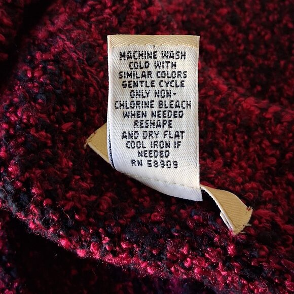 Bechamel Red Zip Cable Knit Sweater Vest Women's Size M - Picture 12 of 12